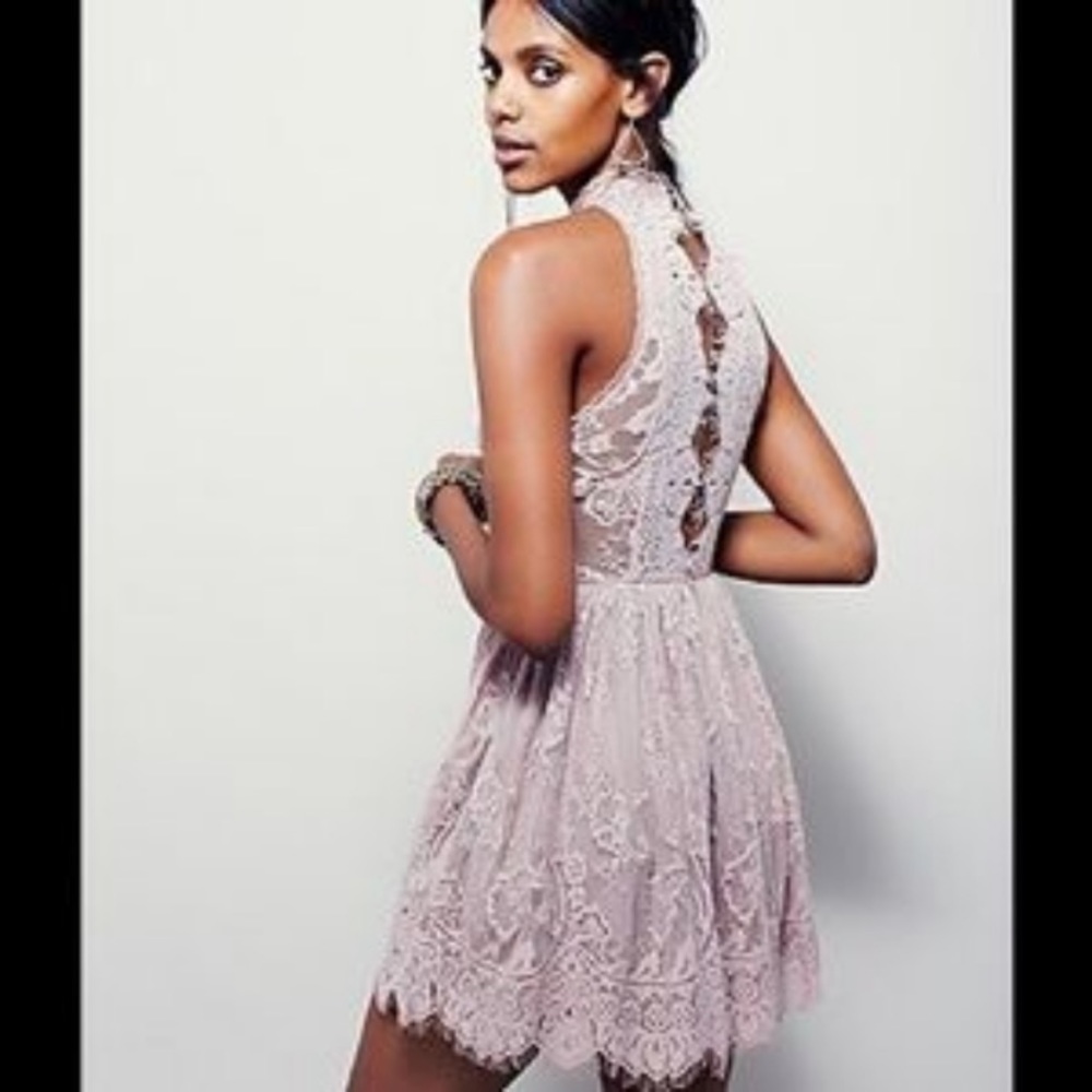 Free People Verushka Lace Mini Dress size 12